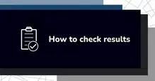 Illustration of a clipboard with a checkmark next to the text 'How to check results' on a dark background.